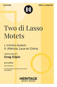 Two di Lasso Motets SSA choral sheet music cover Thumbnail